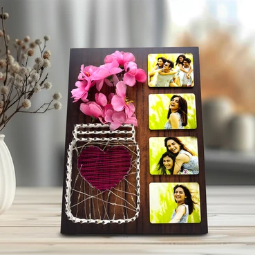 Hand-Crafted String Art Frame