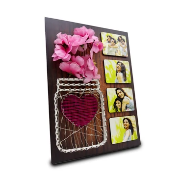 Hand-Crafted String Art Frame