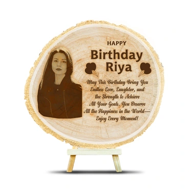 Elite Customized Wooden Engraved Frames for Birthday ( 16.51 x 17.78 cm)