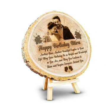 Premium Customized Wooden Frames For Birthday ( 16.51 x 17.78 cm)