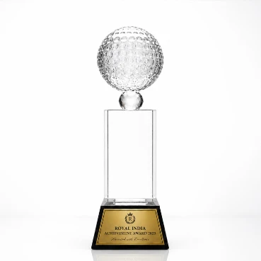 Premium Crystal  Trophy with Custom Engraved Nameplate
