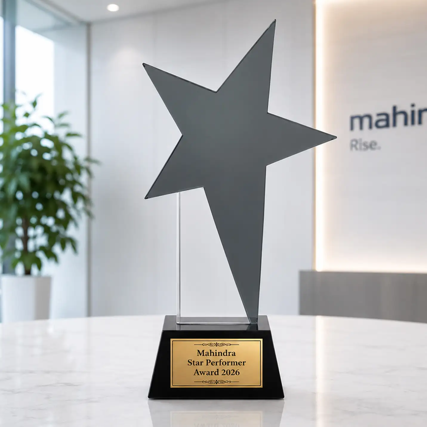 Crystal Trophy with Custom Engraving