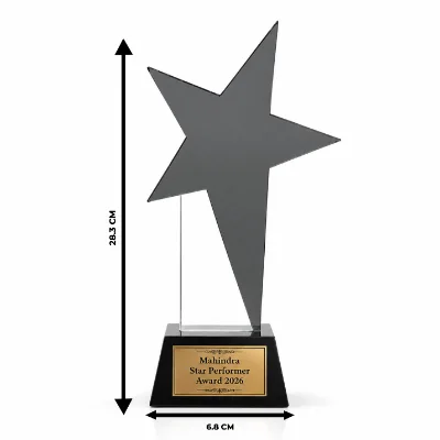 Crystal Trophy with Custom Engraving