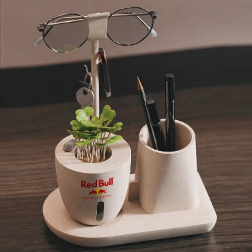 Personalised Sustainable Multi-Functional Desk Organizer with Pen Holder