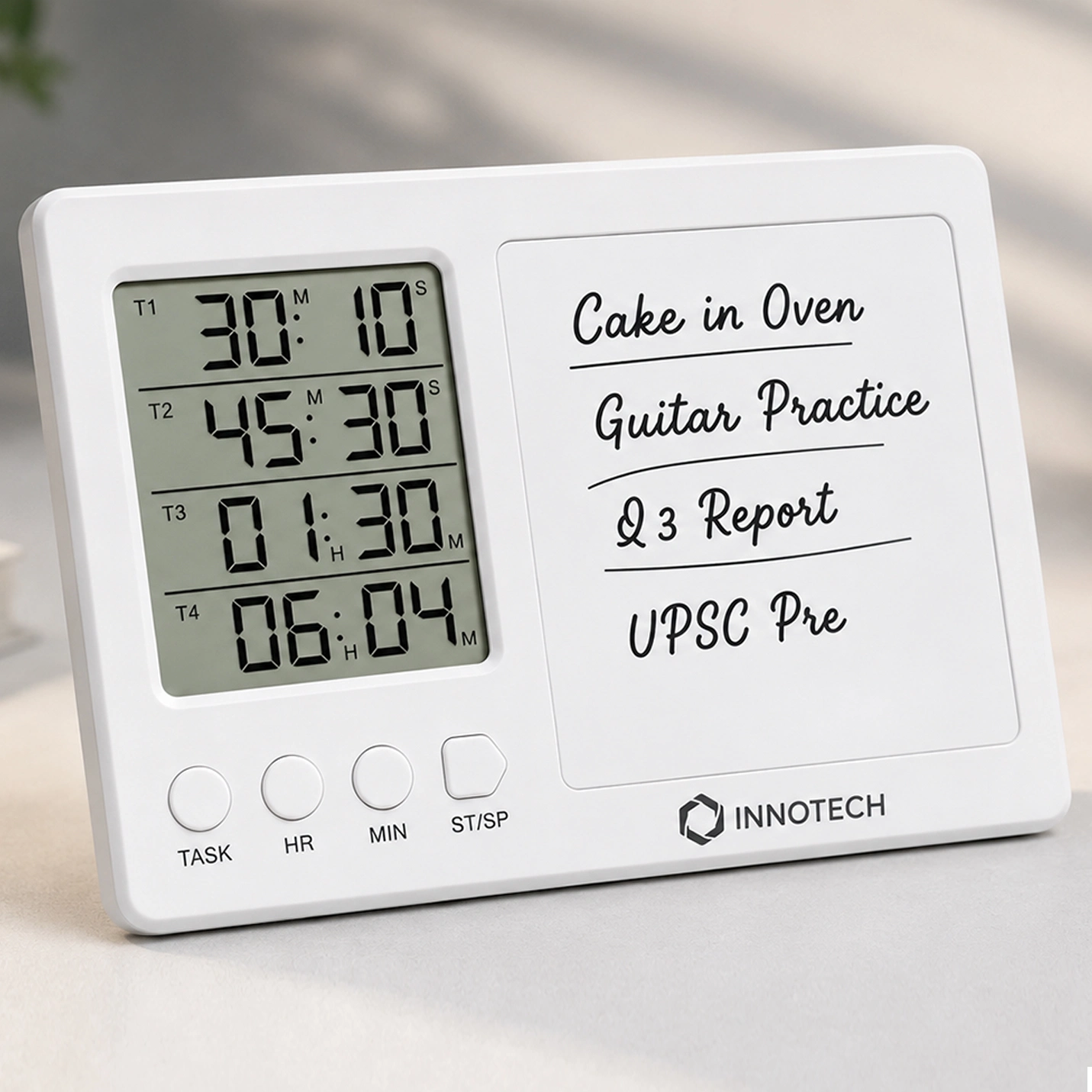 Personalised Multi-Task Digital Timer Board with Writing Panel