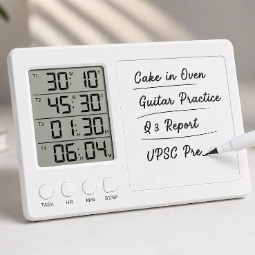 Personalised Multi-Task Digital Timer Board with Writing Panel