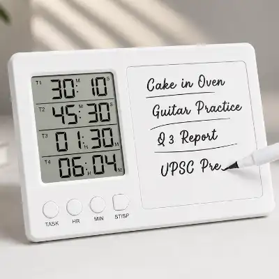 Personalised Multi-Task Digital Timer Board with Writing Panel
