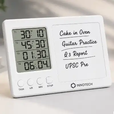 Personalised Multi-Task Digital Timer Board with Writing Panel