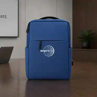 Personalized Corporate Blue Laptop Backpack