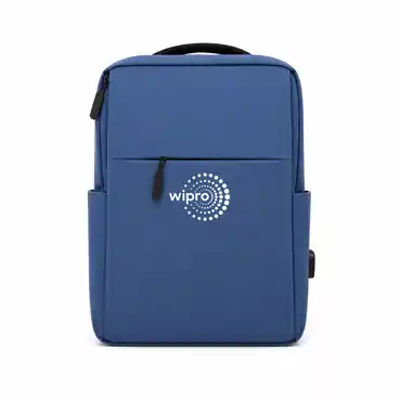 Personalized Corporate Blue Laptop Backpack