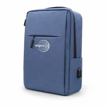 Personalized Corporate Blue Laptop Backpack
