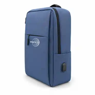 Personalized Corporate Blue Laptop Backpack