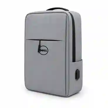 Premium Grey Laptop Backpack with Custom Logo Printing