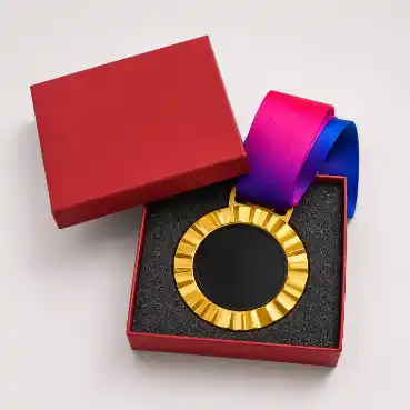 Premium Gold Award Medal with Luxury Gift Box