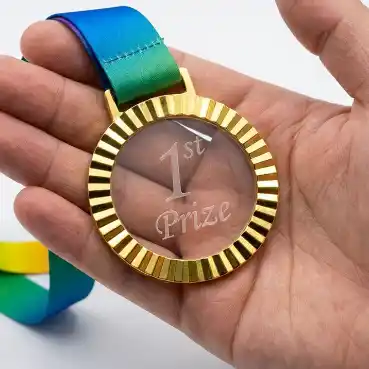 Premium Gold Award Medal with Luxury Gift Box