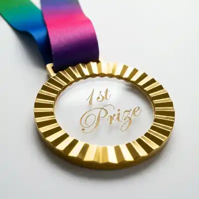 Premium Gold Award Medal with Luxury Gift Box