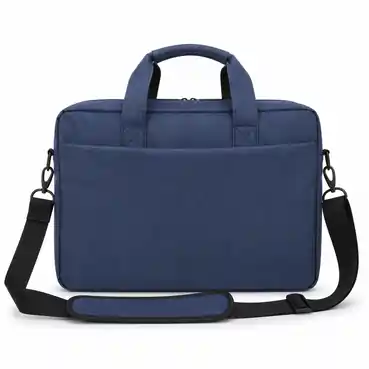Professional custom made Navy Blue Laptop bag with Hidden Front Pocket