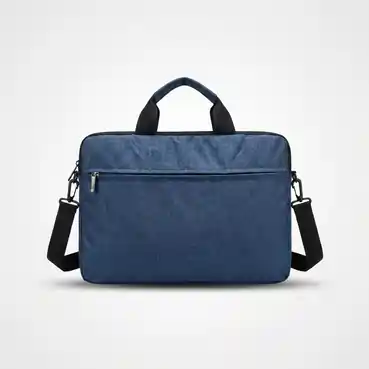 Customized Navy Blue Business Laptop Bag with Front Organizer Pocket