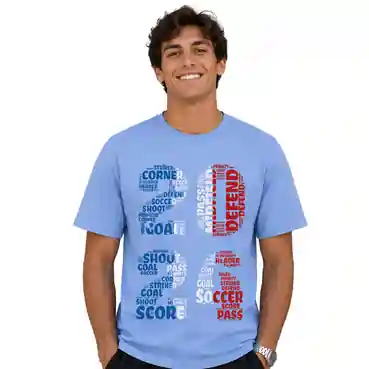 Sports Lover Graphic Printed Sky Blue T-Shirt