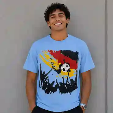 Football Supporters Graphic Printed T-Shirt for Men