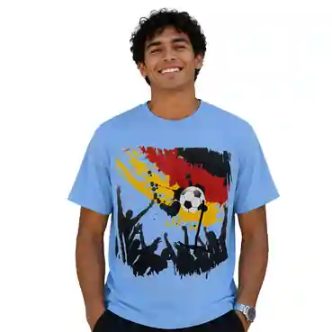 Football Supporters Graphic Printed T-Shirt for Men