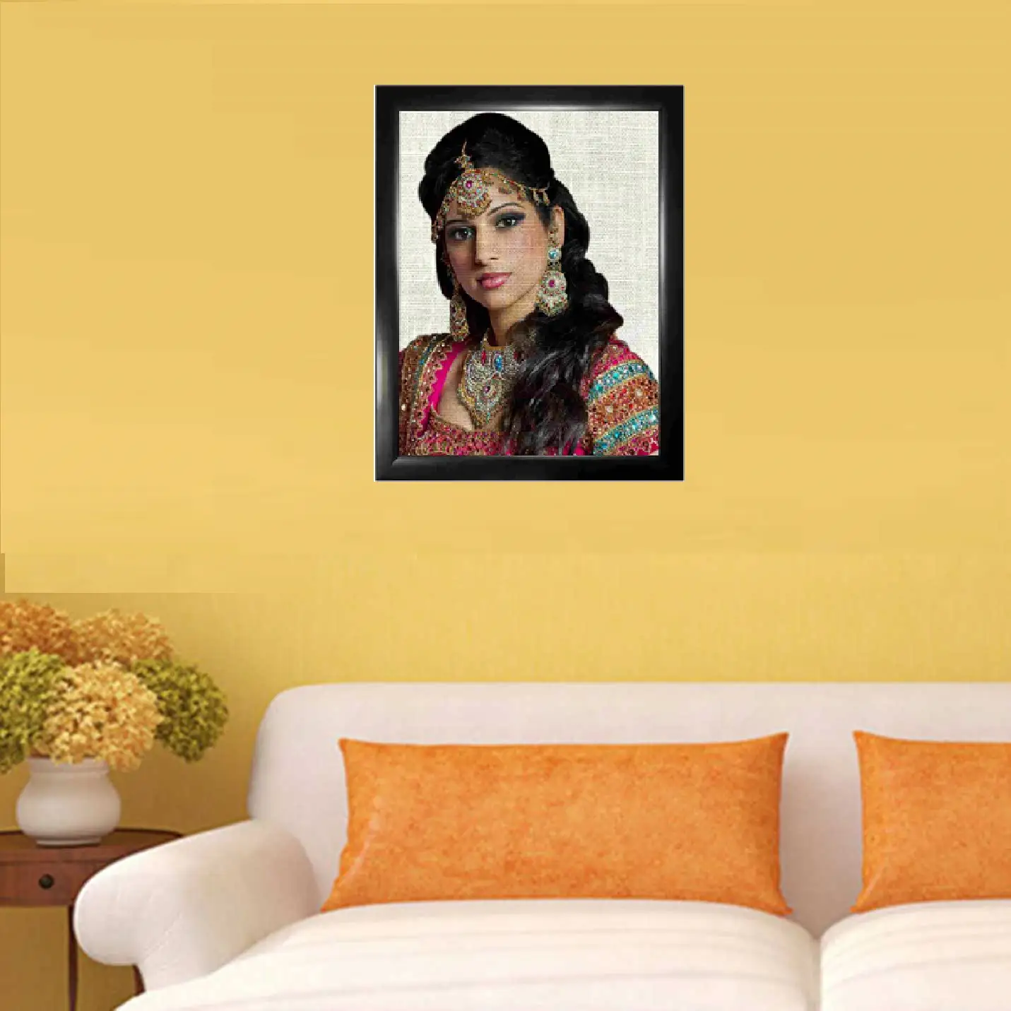 Photo Product on Jute with Wooden Frame
