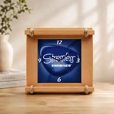 Customised Wall Clock with Wooden Frame123