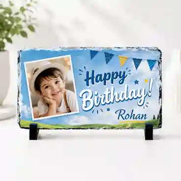 Customised Printable Photo Stone Plaque 14x24cm