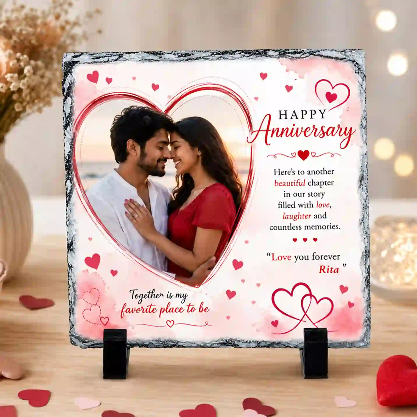 Customised Printable Photo Stone 16x16 cm
