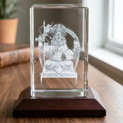 Ganesh 3D Crystal