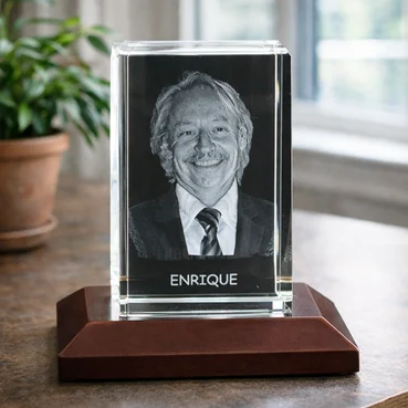 Grandfather Birthday 3D Laser Engraved Crystal