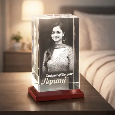 3D Crystals Awards For Employee