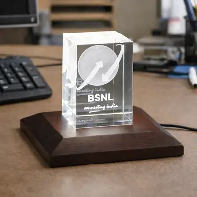 Exquisite Personalized 3D Crystals Awards