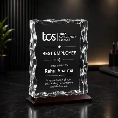 Jumbo Size 3D Laser Engraved Crystal