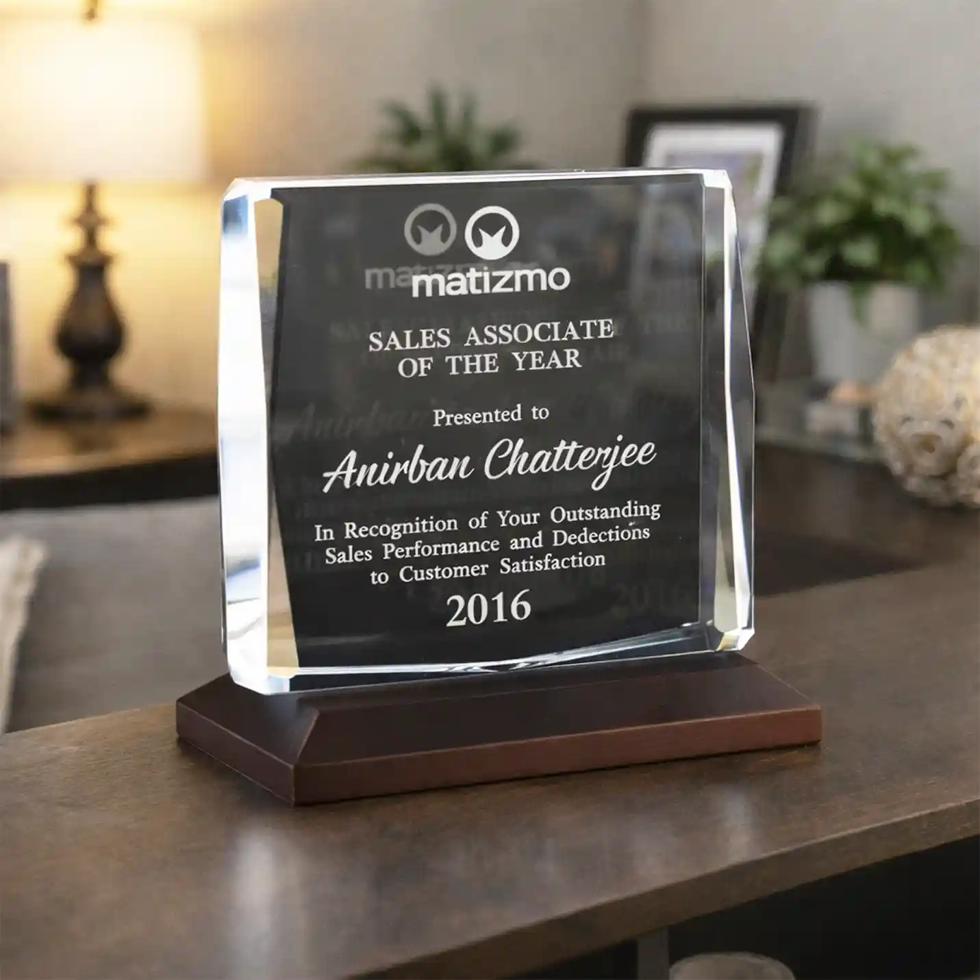 Exquisite Personalized 3D Crystals Awards