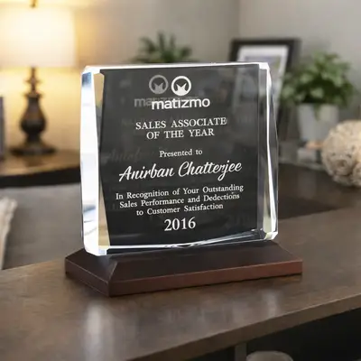 Exquisite Personalized 3D Crystals Awards