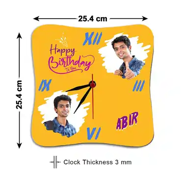 Personalized Photo Wall Clock Gift for Birthday