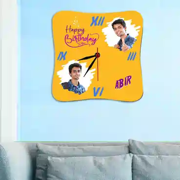 Personalized Photo Wall Clock Gift for Birthday