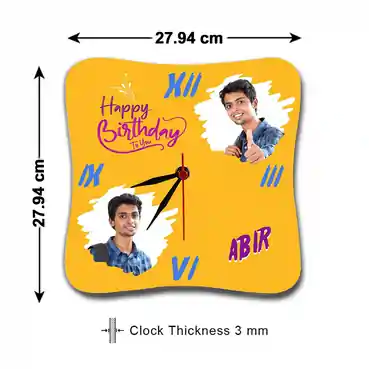 Personalized Photo Wall Clock Gift for Birthday232