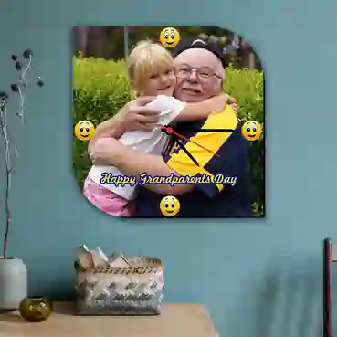 Customized Gift Clock for Grandparents