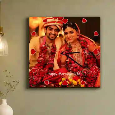 Customized Gift Clock for Wedding