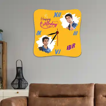 Personalized Photo Wall Clock Gift for Birthday