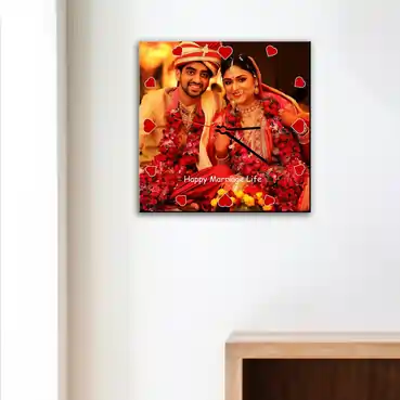 Customized Gift Clock for Wedding