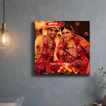 Customized Gift Clock for Wedding