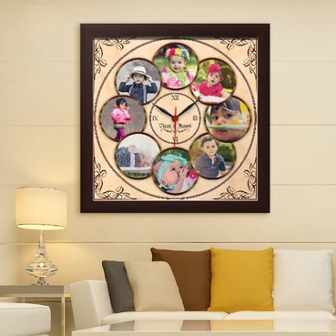 Photo Collage Wall Clock.live