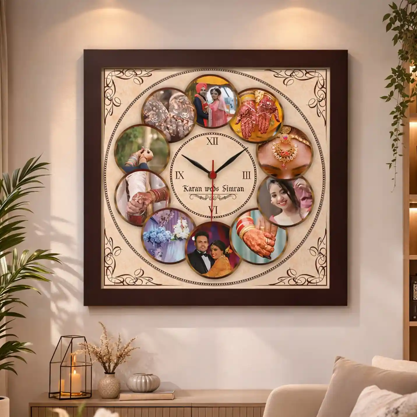 Photo Collage Wall Clock