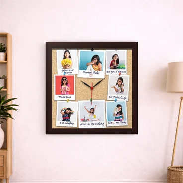 Unique & Customised Photo Collage Wall Clock.live