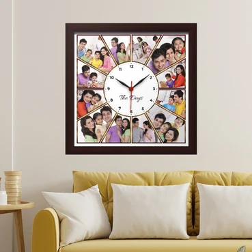 Photo Collage Wall Clock
