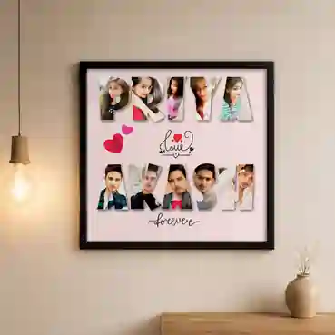 Personalized Love Collage with Frame