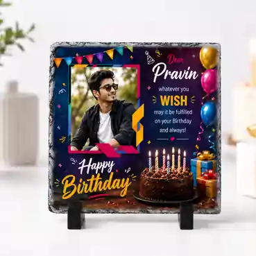 Customised Printable Photo Stone 16x16 cm